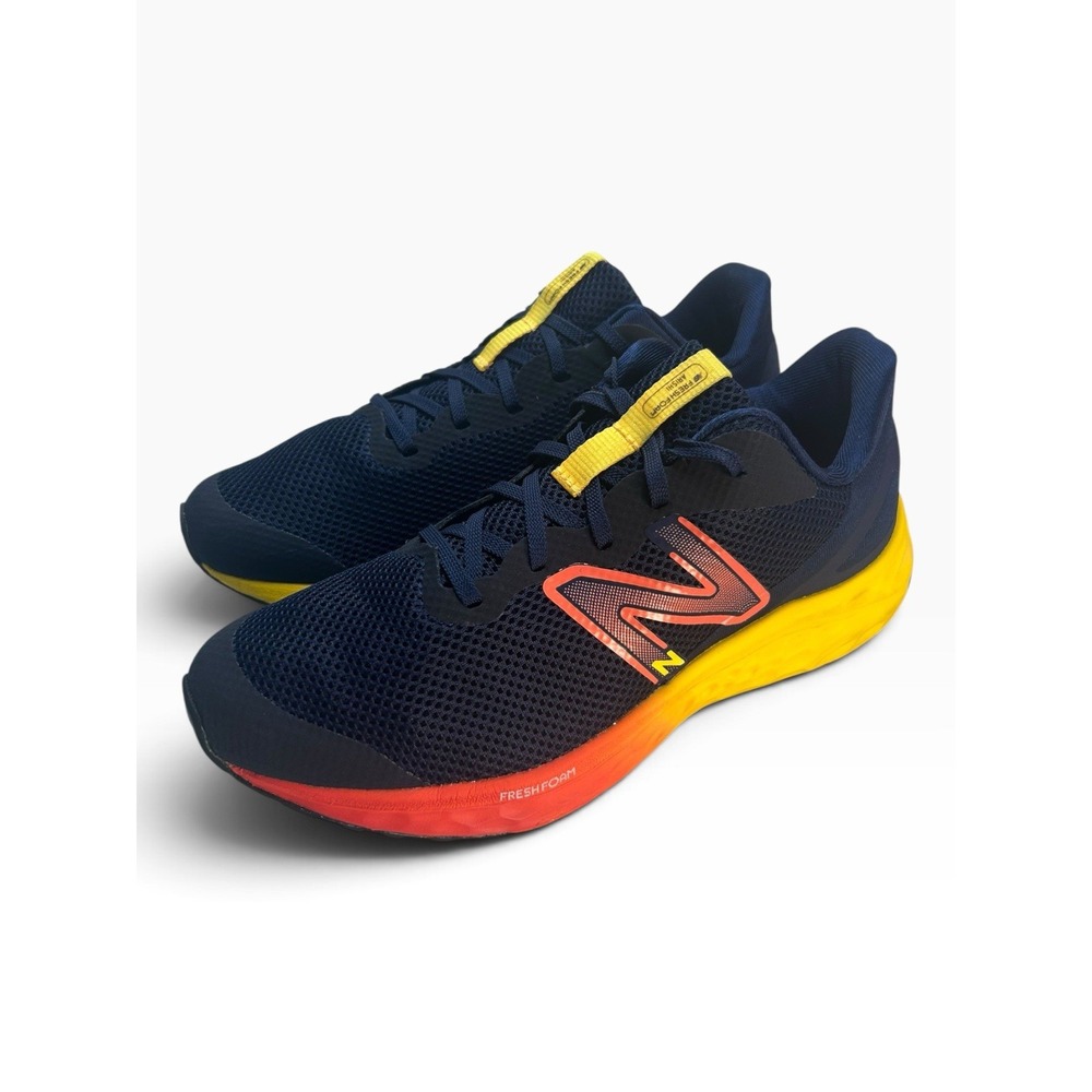 New Balance Fresh Foam Arishi v4 Kids 6.5Y Women 8 Navy Red Yellow GPARIKB4